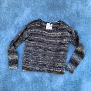 Pieces by Kensie grey variegated sweater size M